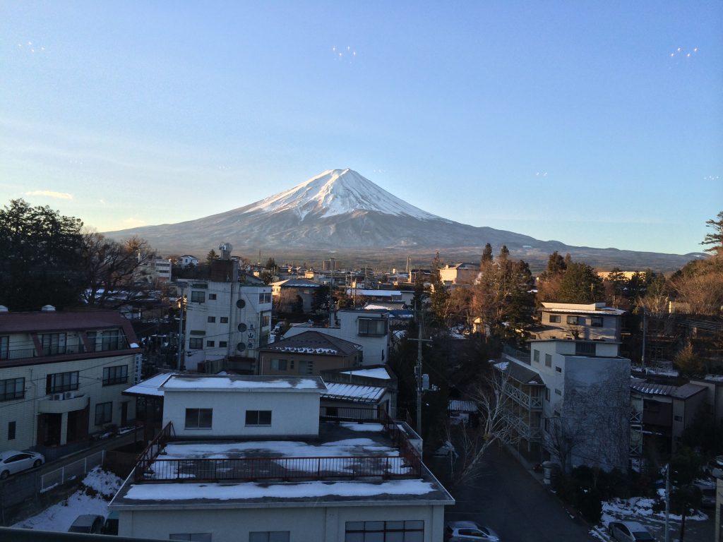 Breakfast with Mount Fuji