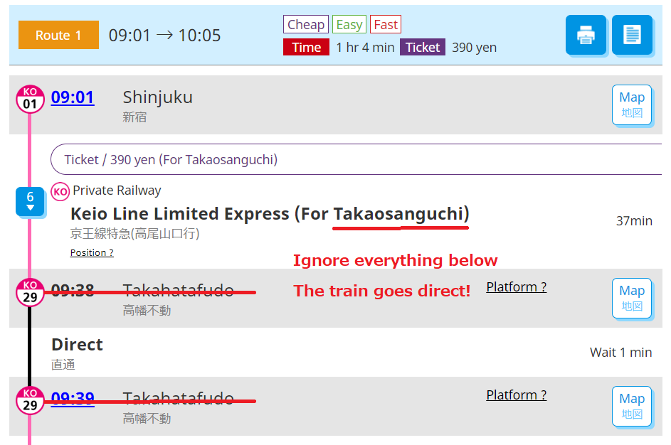 Takao Keio Line
